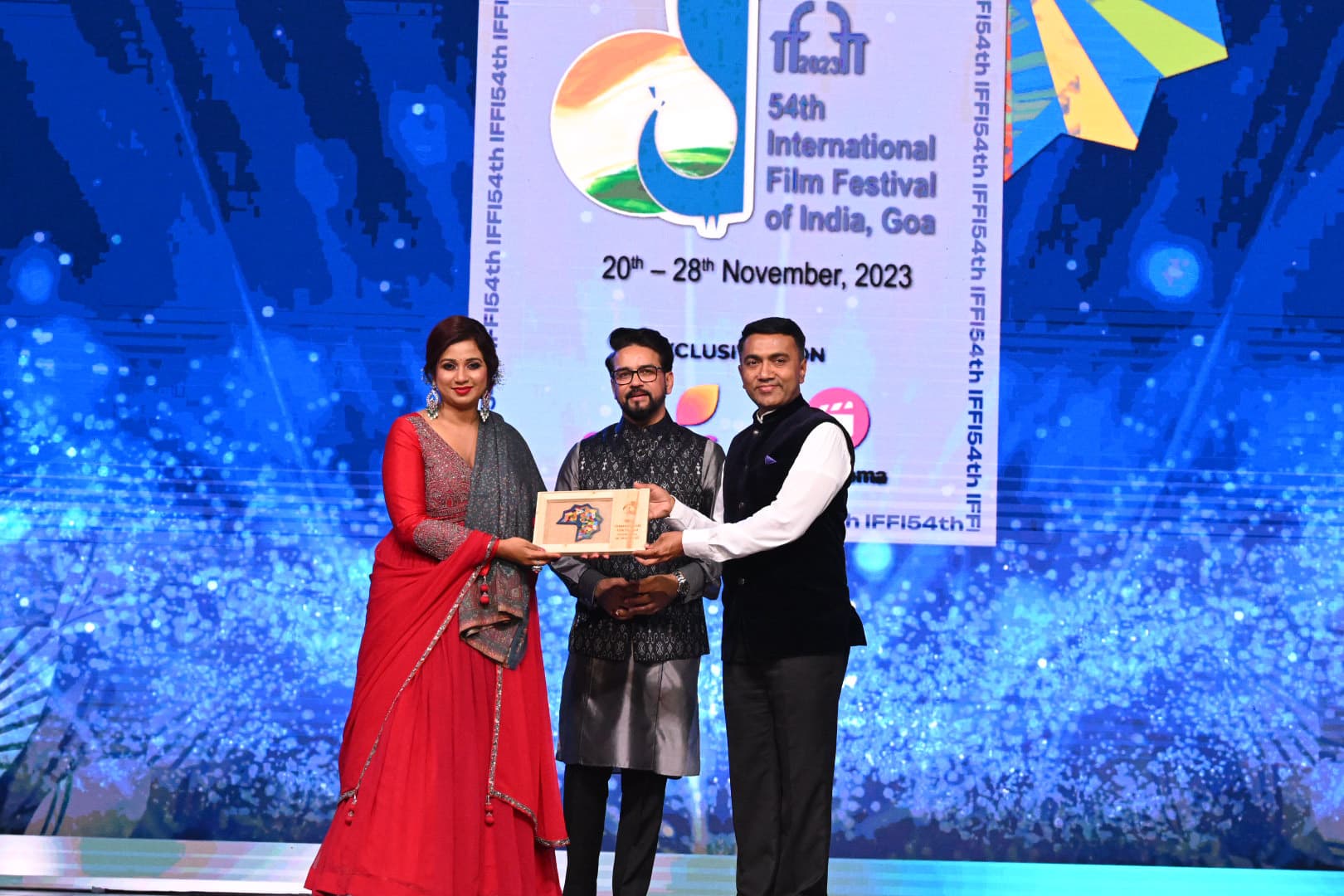 Shreya Ghoshal at the 54th International Film Festival of India