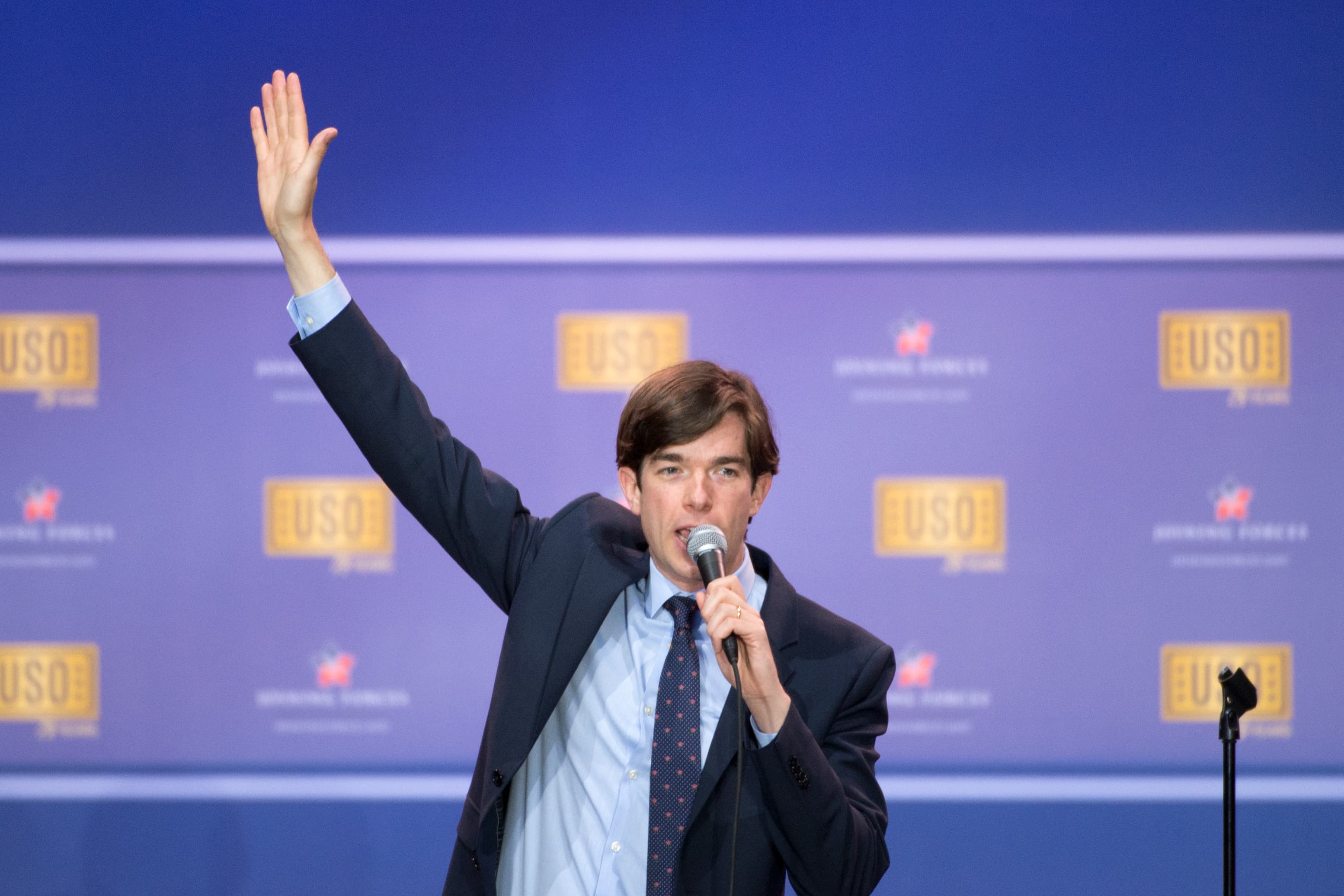 John Mulaney performing, May 2016