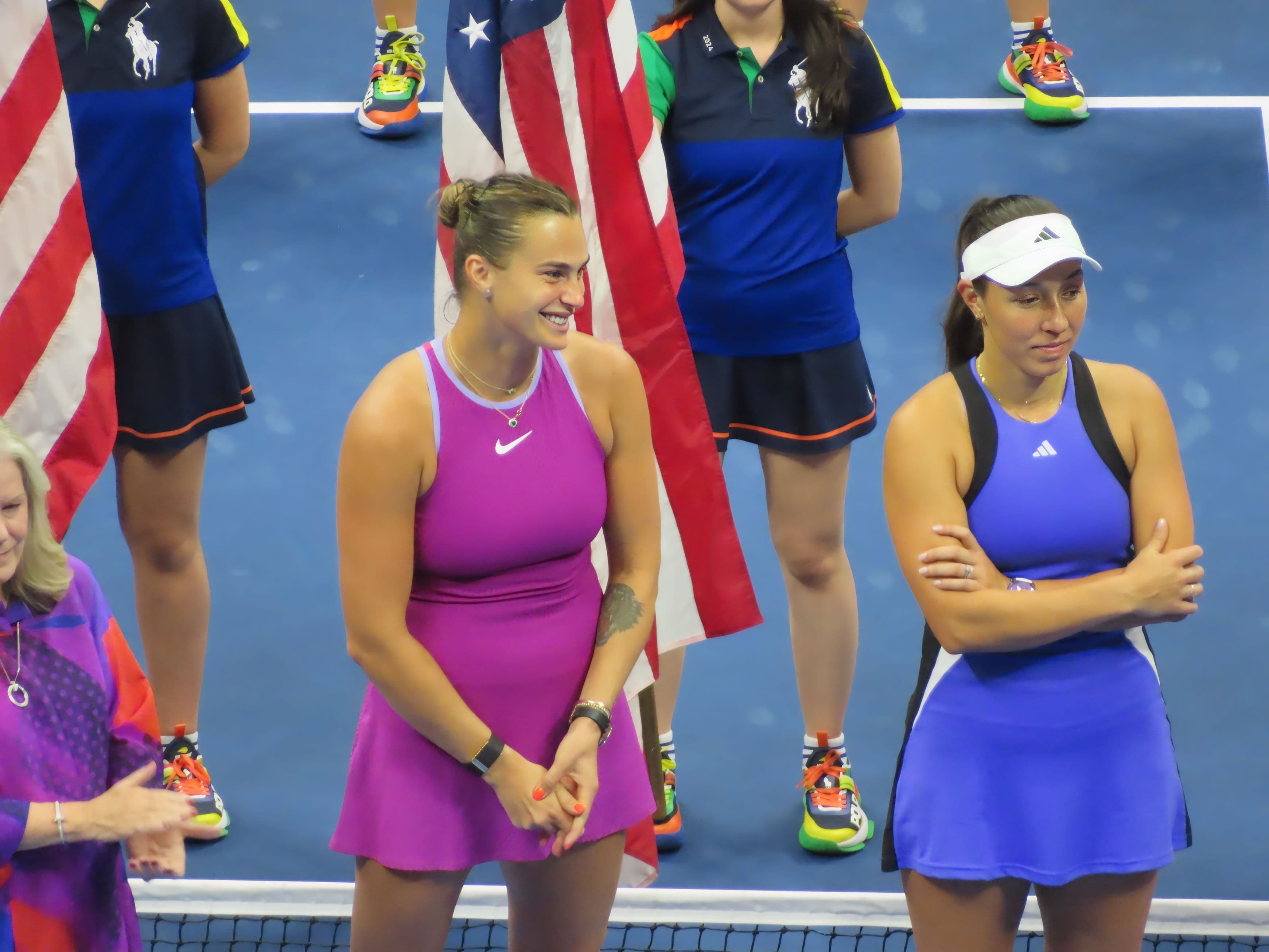 Jessica Pegula at the US Open Final 2024 against Aryna Sabalenka